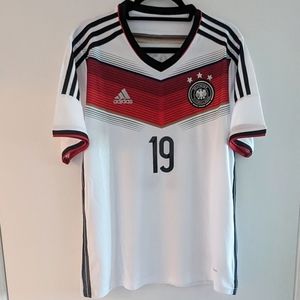 Germany Mario Gotze Retro Jersey 2014 #19